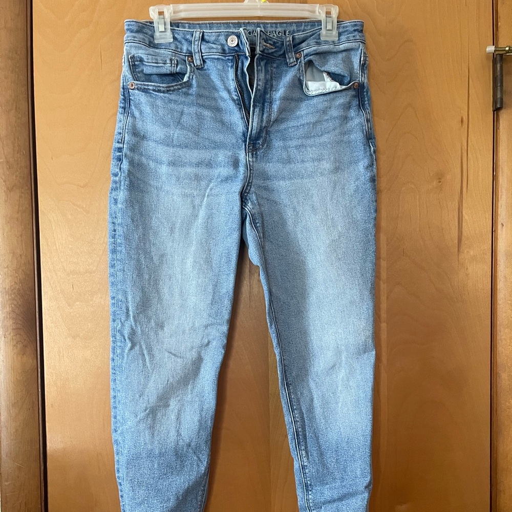 American Eagle Outfitters Light Blue Mom Jeans